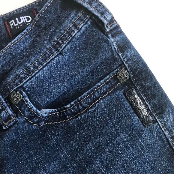 Silver Jeans Suki Mid Flare Denim Blue Jeans Fluid Sz 27 - Picture 4 of 14